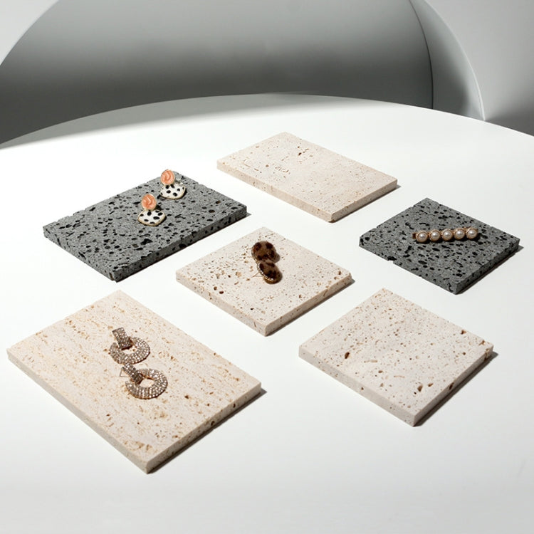 2 PCS Cave Stone Jewelry Shooting Props Jewelry Display Stand, Color: Gray (10x15cm)