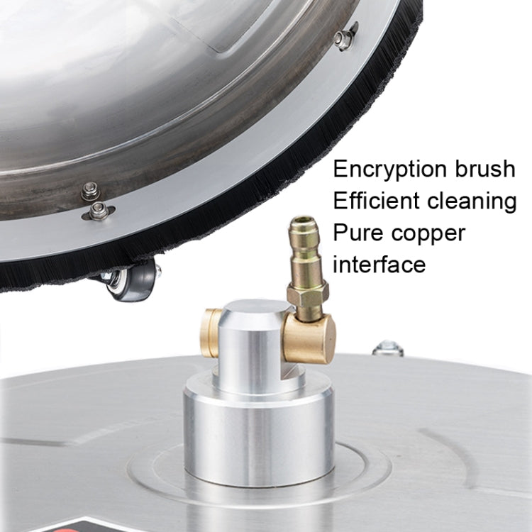 Round Floor Scrubber High Pressure Cleaner, Size: 15 inch Stainless Steel+2 Shots