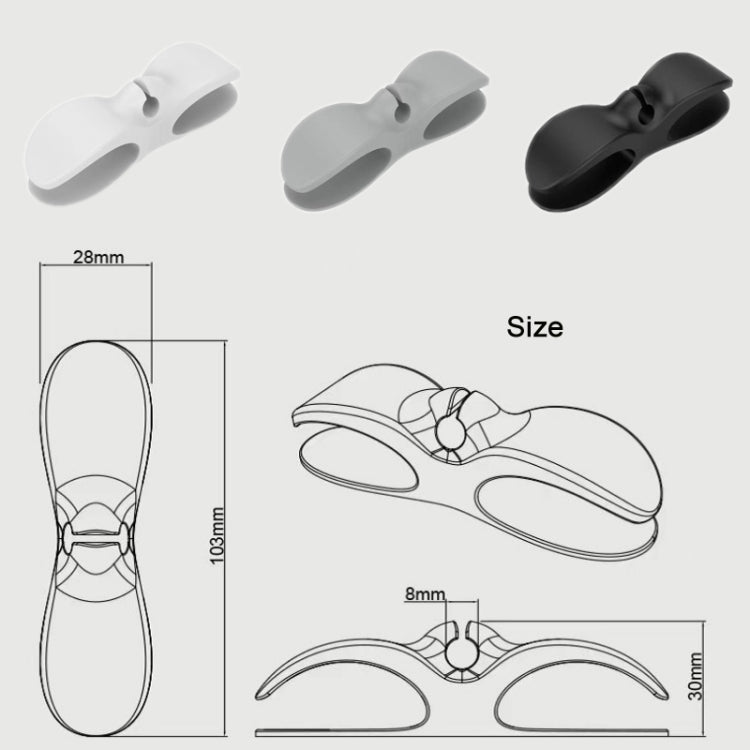 3 PCS Plug Retainer Wire Organizer Storage Hook