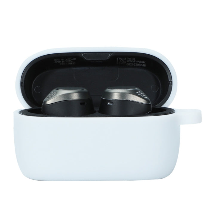For Jabra Elite75T Sports Bluetooth Headphones Soft Silicone Case with hooks