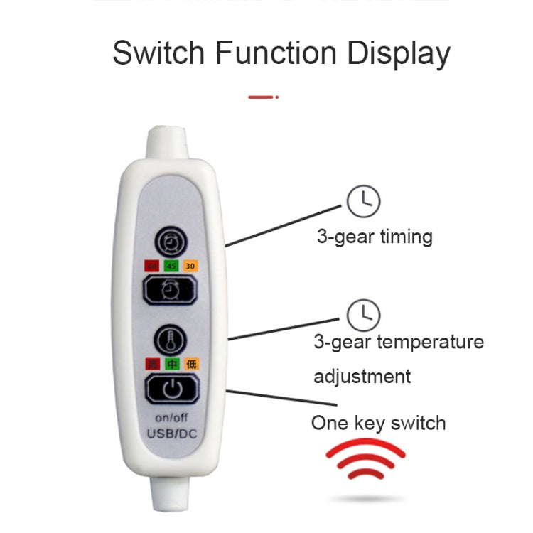 11696 5V USB Plug-in Car Timing Heating Seat Cushion(45x45cm)
