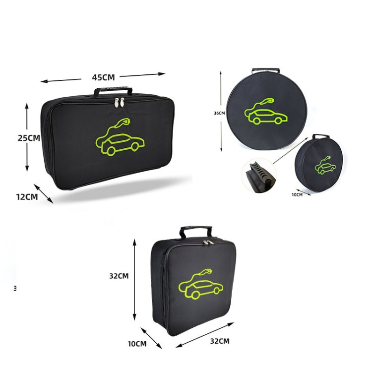 Car Charging Cable Storage Bag Carry Bag For Electric Vehicle Charger Plugs,Spec: Large With Logo