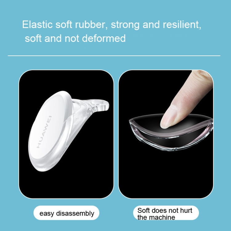 For Huawei Tag Tracker 2pcs Cover All Inclusive Soft Silicone Protective Case(Transparent)