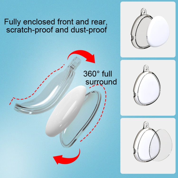 For Huawei Tag Tracker 2pcs Cover All Inclusive Soft Silicone Protective Case(Transparent)