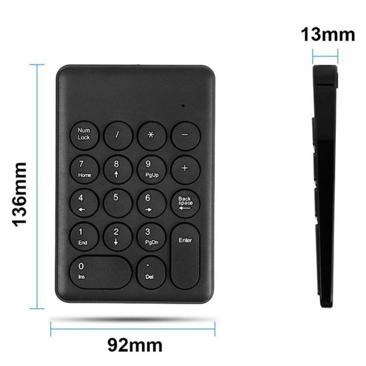 269 18 Keys Wireless Mini Numeric Keypad Accounting Bank Engineering Keypad