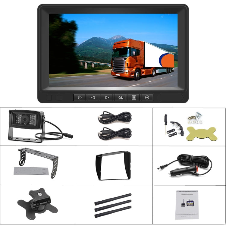 K0205 7 inch Digital Wireless Car Display Night Vision Reverse Camera Screen(Single Camera)