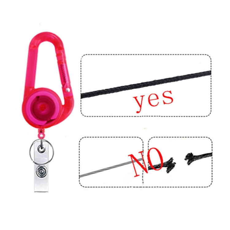 Retractable Mountain Buckle Keychain