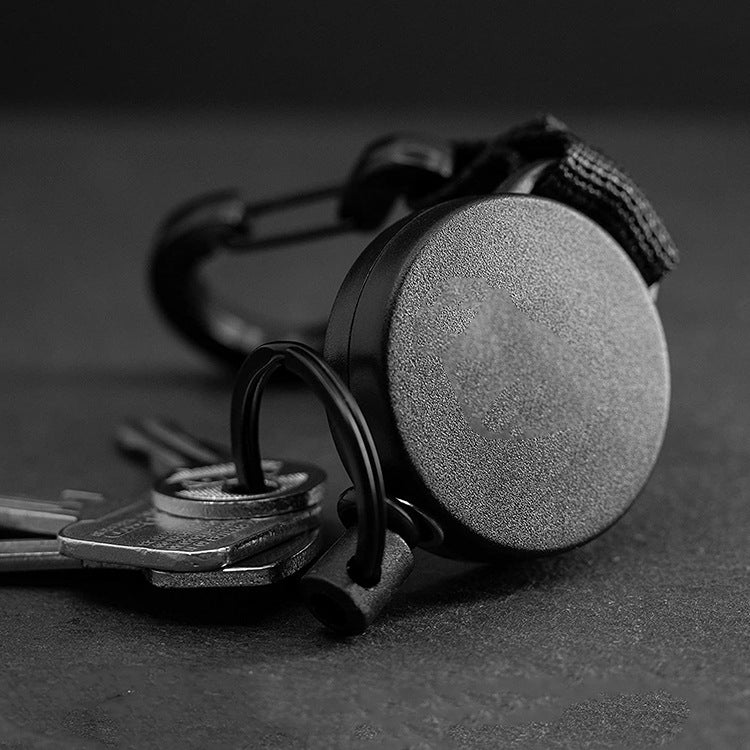 Retractable High Elastic Wire Rope Gourd Shaped Key Chain, Size: Large