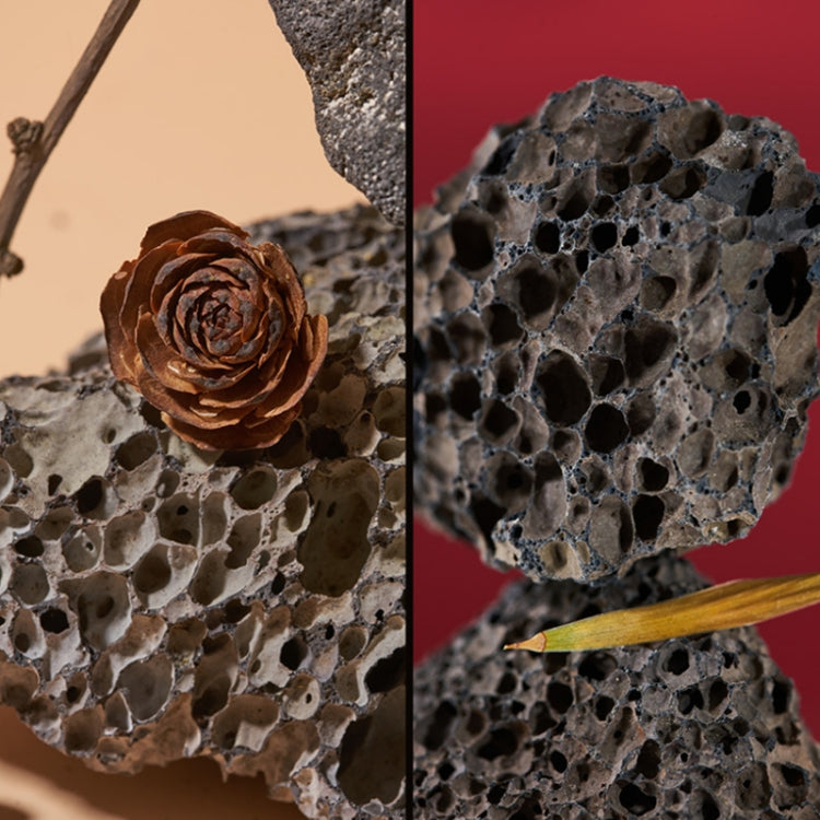 3 PCS 6cm Irregular Volcanic Stone Photo Decoration Props Window Display Ornaments