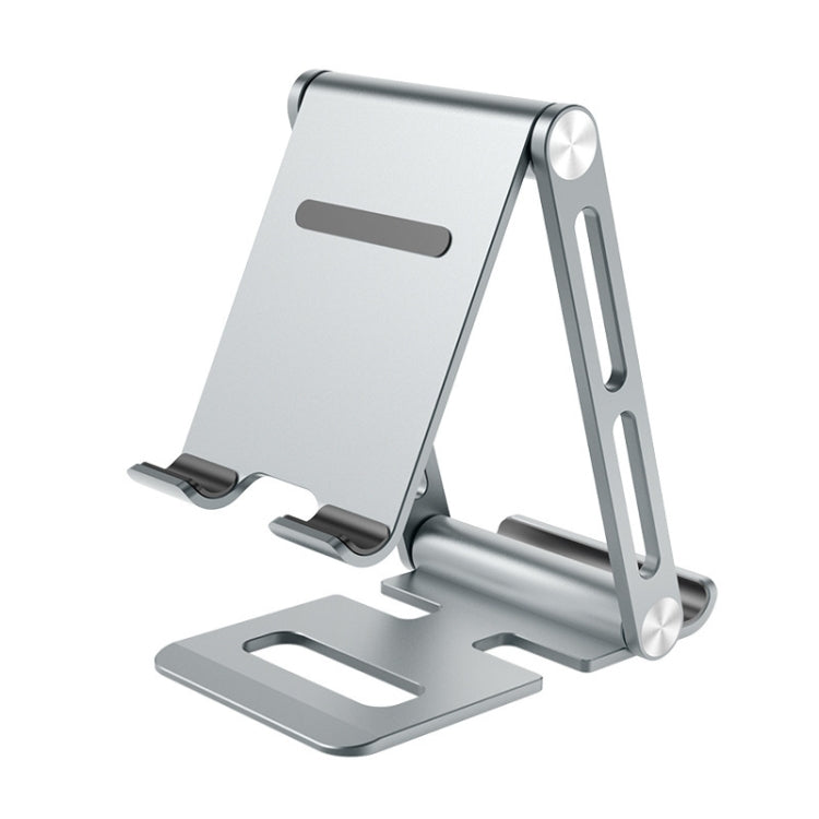 Double Folding Aluminum Tablet Phone Stand Desktop Holder