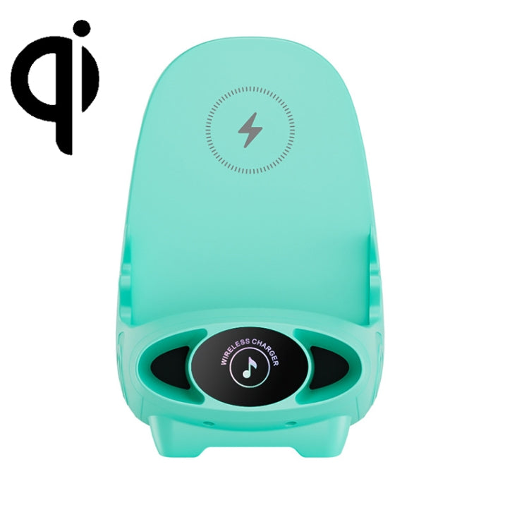 15W Chair Wireless Charger Aromatherapy Phone Stand,Spec: Magnetic Suction Green