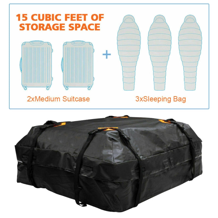 600D Oxford Cloth Car Roof Waterproof Luggage Storage Bag, Style: Roof Pack