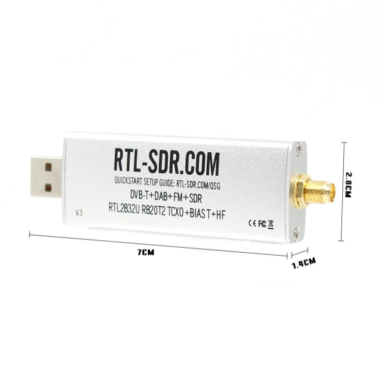 RTL-SDR V3 4.5V 8-Bit Software Defined USB Radio Receiver