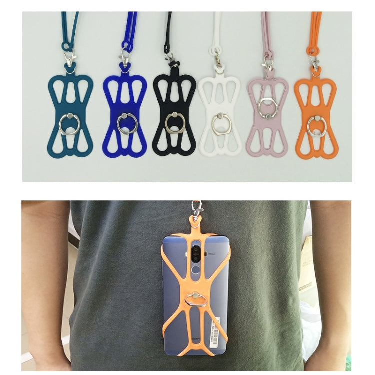 3 PCS Universal Phone Lanyard Strap Silicone Phone Ring Holder