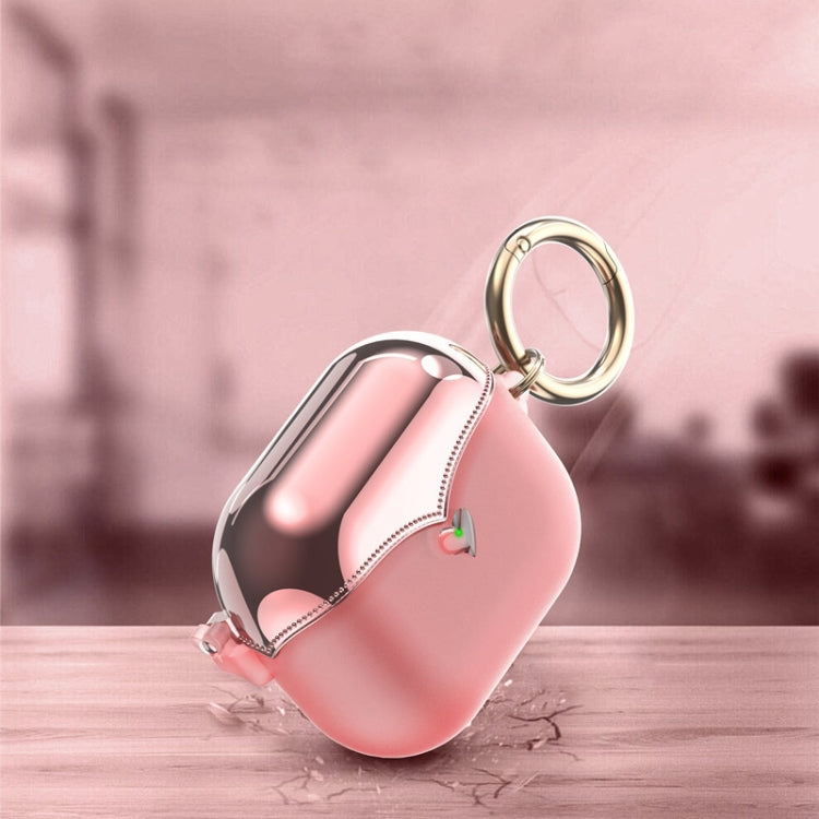 For AirPods Pro 2 2pcs One-piece Plating TPU Soft Shell Protective Case