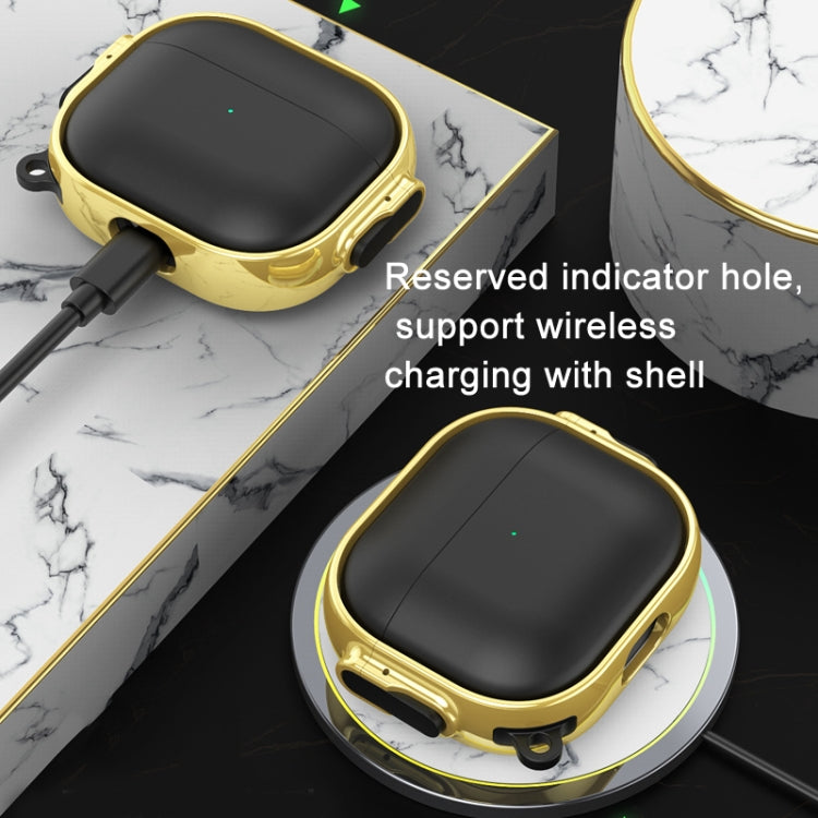 For AirPods Pro Drop-proof Case Split Design Plating Protection Cover