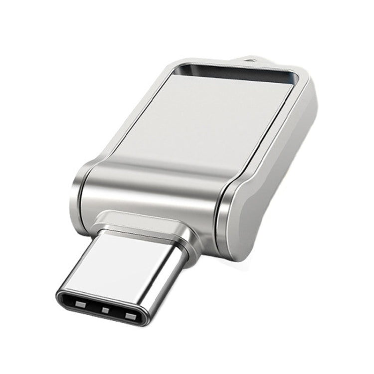 16GB USB 2.0 + Type-C/USB-C High Speed Mini Computer and Phone Dual-purpose Rotary U Disk