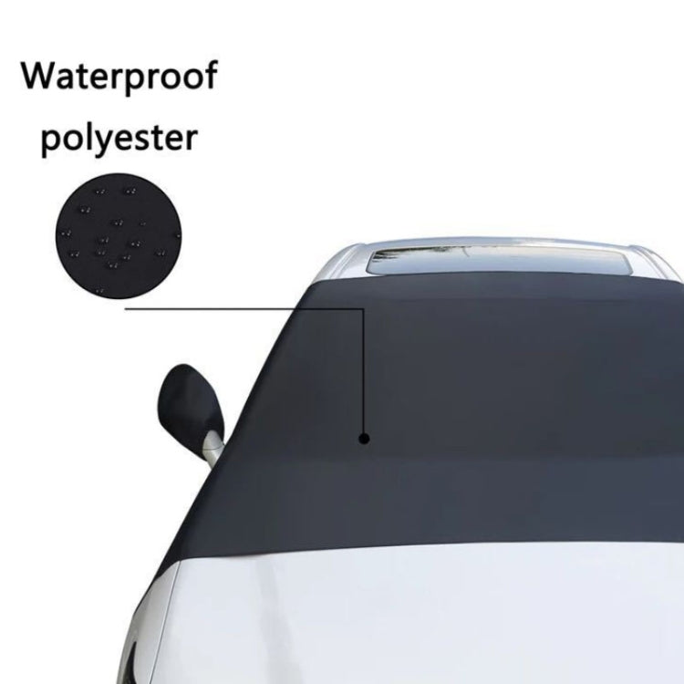 Car Front Window Snow Coated Silver Cloth Anti-freeze Sun Blocker Cover(205x150x167cm)