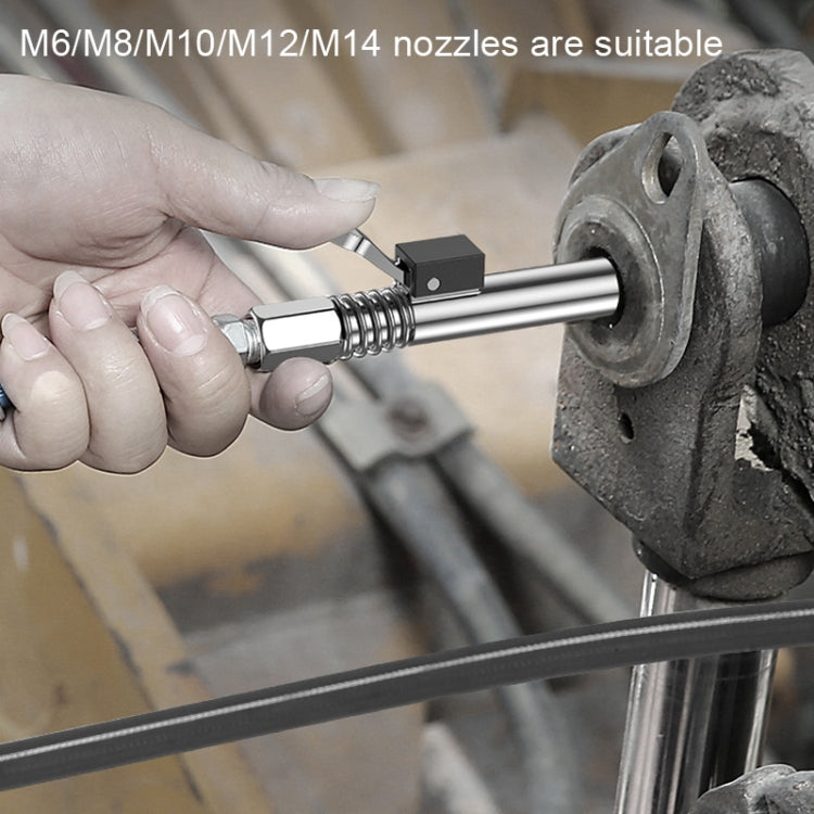 PC002 Lock Clamp Type High Pressure Grease Nozzle, Style: Butter Mouth+80cm Hose