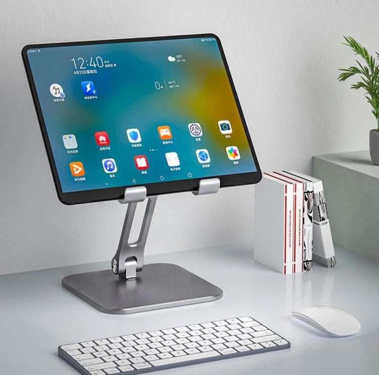 Tablet PC Phone Desktop Stand Lift Folding Aluminum Double Rod Support Frame