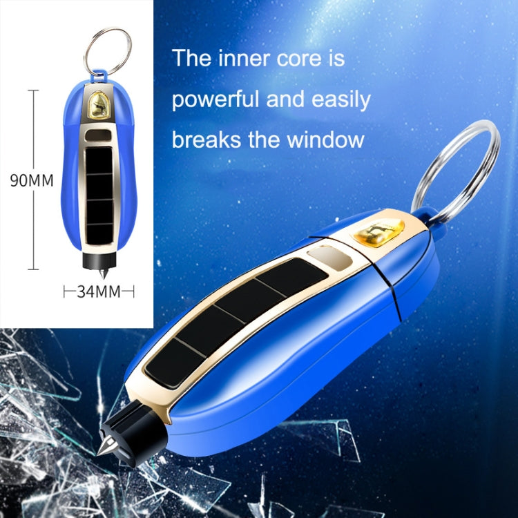 2PCS N938 Car Multi-Functional Safety Hammer Portable Mini Safety Window Breaking Hammer(Blue)