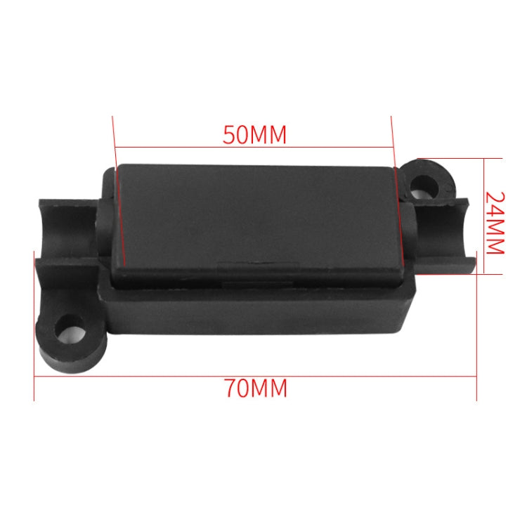 10pcs Small Fork Bolt Fuse Block Car Air Conditioning All The Way Fuse Box Fuse Holder(Black)