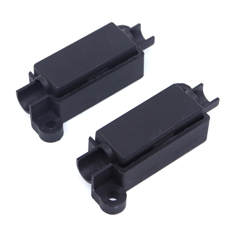 10pcs Small Fork Bolt Fuse Block Car Air Conditioning All The Way Fuse Box Fuse Holder(Black)