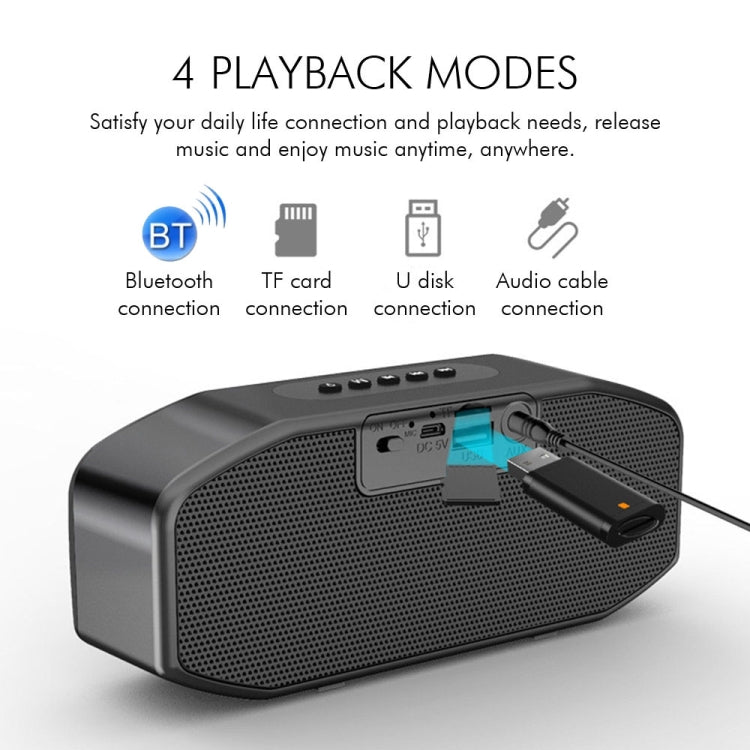 M5 Portable 6D Surround Sound Digital Display Bluetooth Speaker