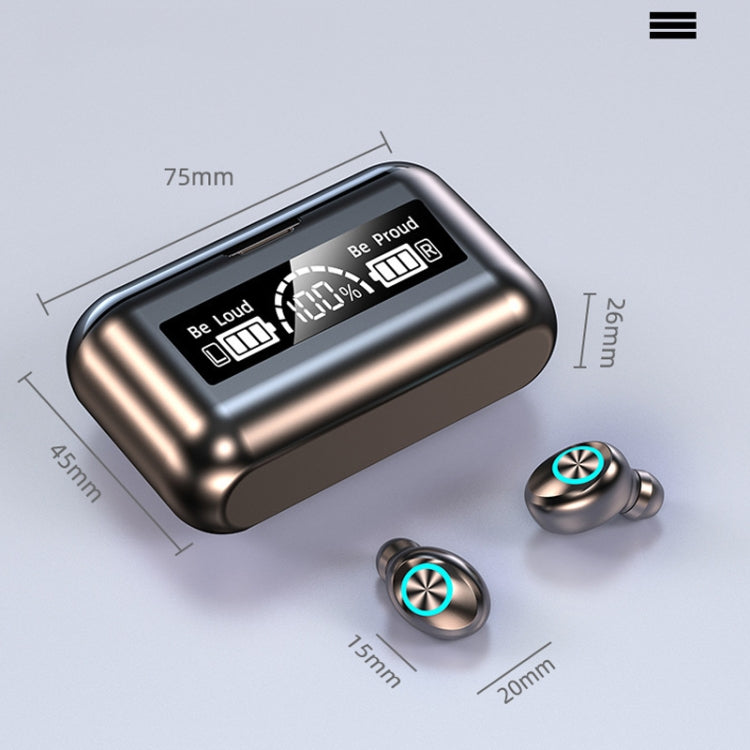 F9 Noise Reduction In-ear Touch Display HD Bluetooth 5.2 Wireless TWS Earphone