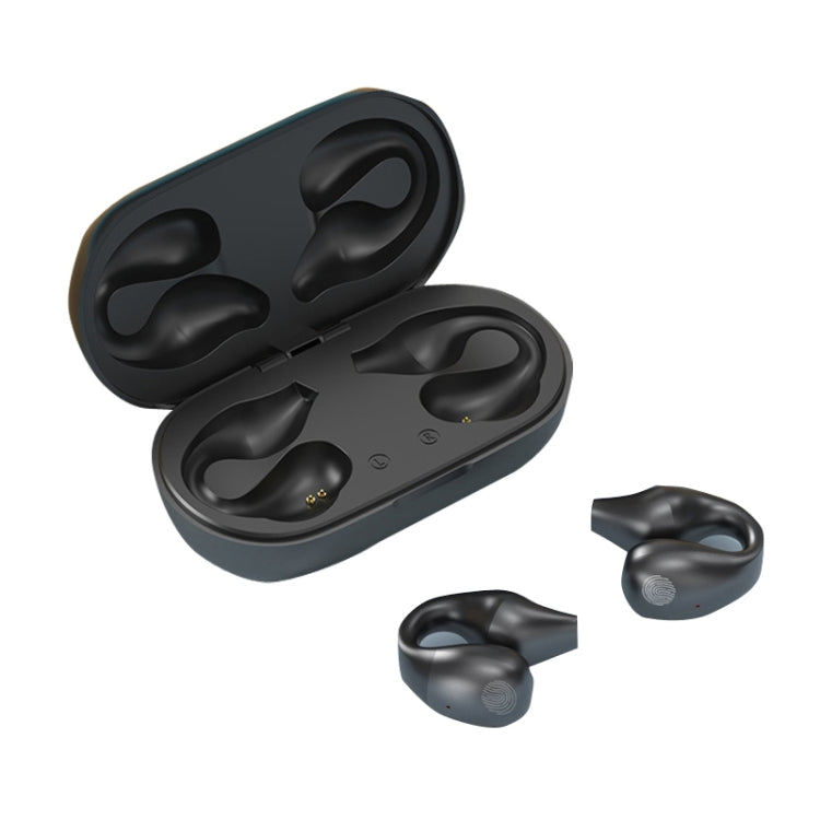 S3 Bone Conduction Sports Drop Off Noise Reduction Wireless Bluetooth TWS Earphone, Style: Without Digital Edition (Black)