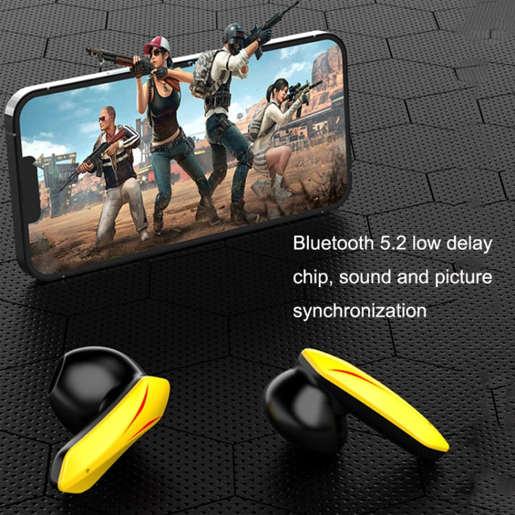 L15 Semi-in-ear Game Sound Identification Super Long Standby Wireless Bluetooth TWS Earphone(Black)