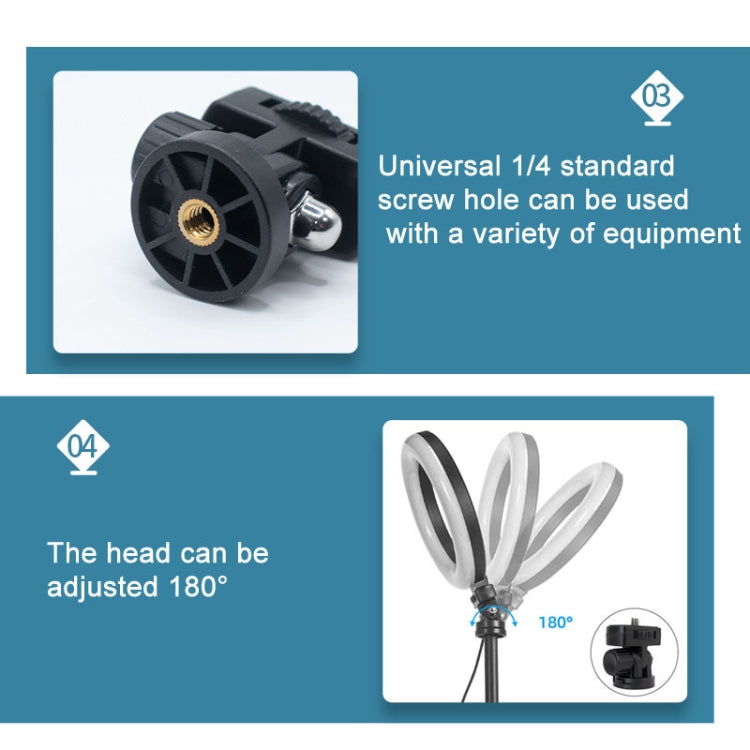 2 PCS 180 Degree Rotating Plastic Ball Head Mount for DSLR Camera Fill Light Tripod