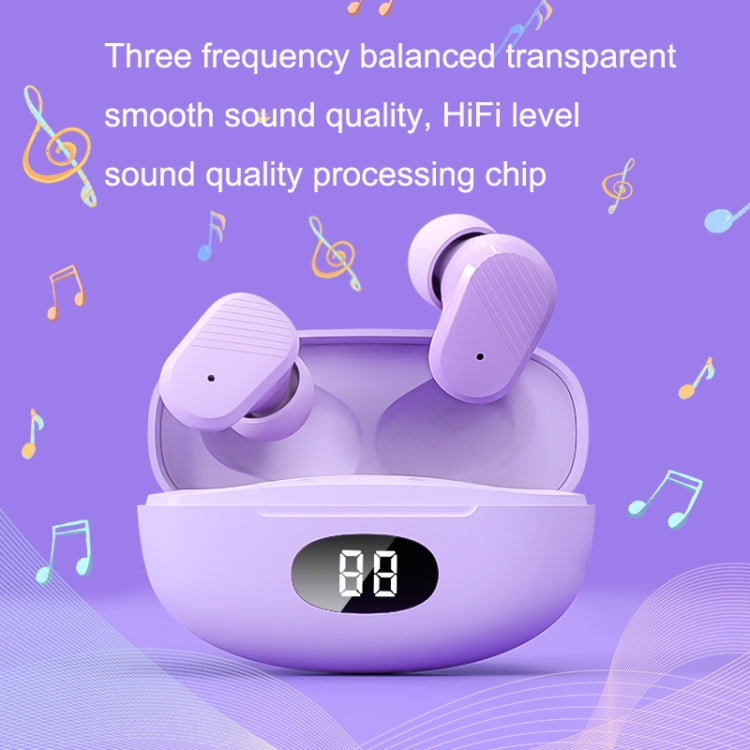 T2 LED Digital Display Magnetic Suction Mini Noise Reduction Wireless Bluetooth TWS Earphone