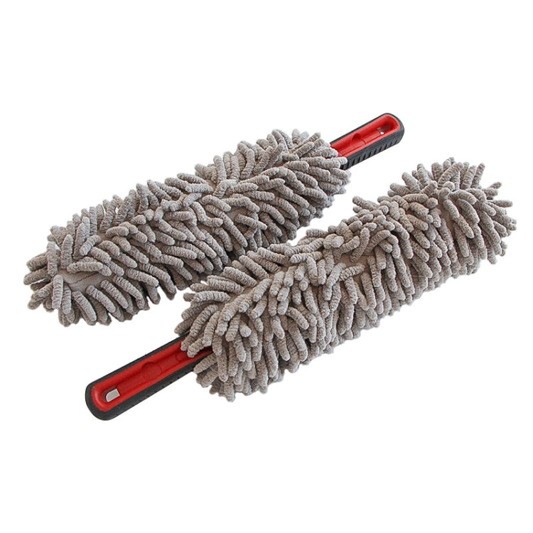 2pcs Car Cleaning Chenille Long Handle Round Car Wash Duster(39cm)