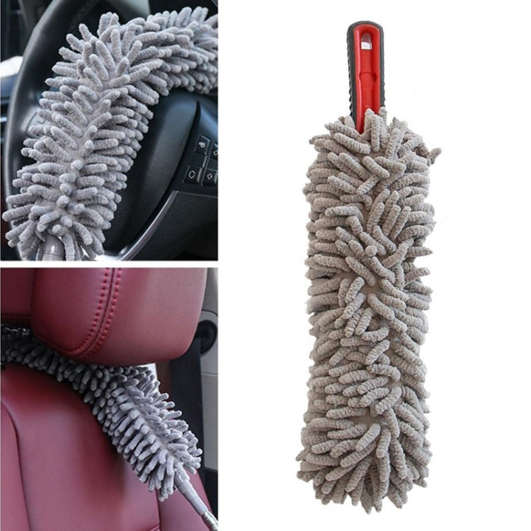 2pcs Car Cleaning Chenille Long Handle Round Car Wash Duster(39cm)