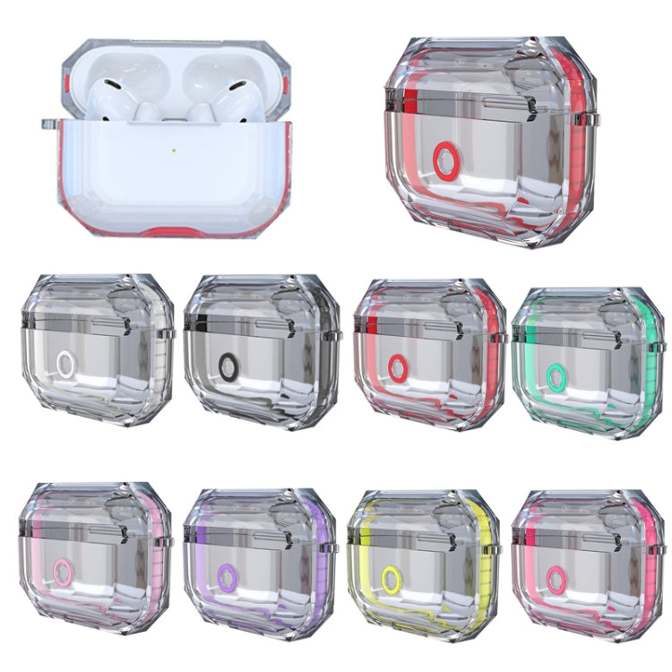 For AirPodS Pro RJT-AP-03 Bluetooth Earphone Transparent Soft Case TPU Protection Cover