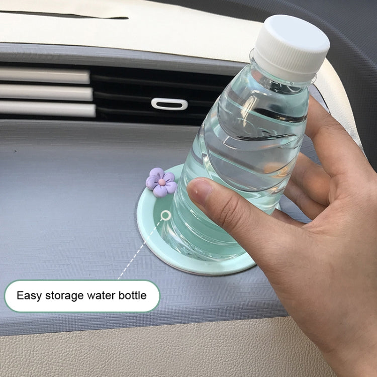 For WULING Hongguang MINIEV Interior Control Water Cup Slot, Size: Yellow Purple Flower