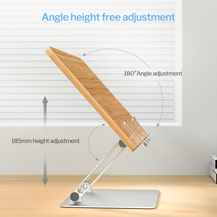 AP-2DW Wooden Desktop Tablet Stand Children Reading Stand(Darkwood)