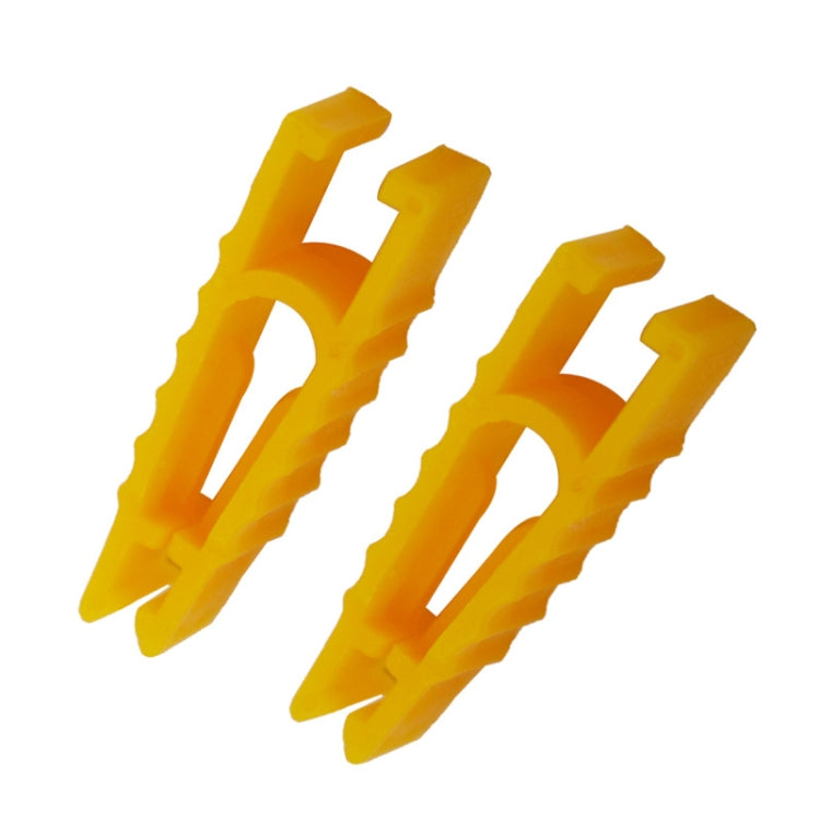 50pcs Car Fuse Cartridge Puller Tweezers(Yellow)