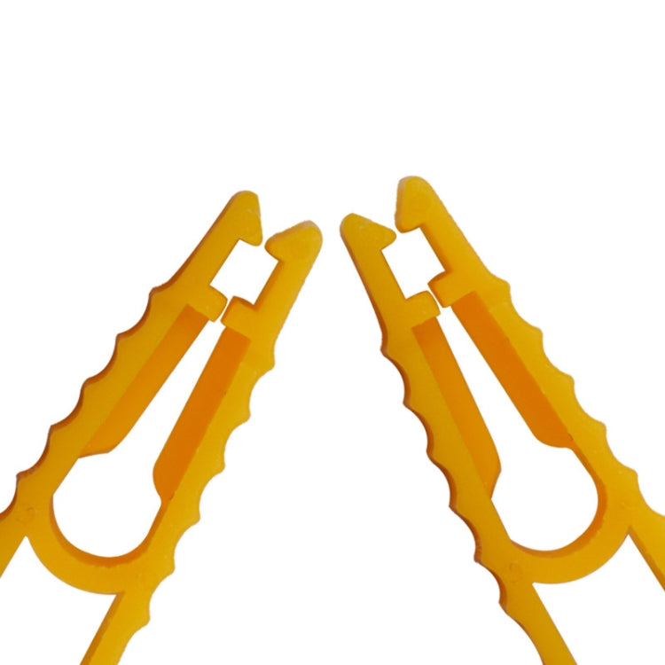 50pcs Car Fuse Cartridge Puller Tweezers(Yellow)