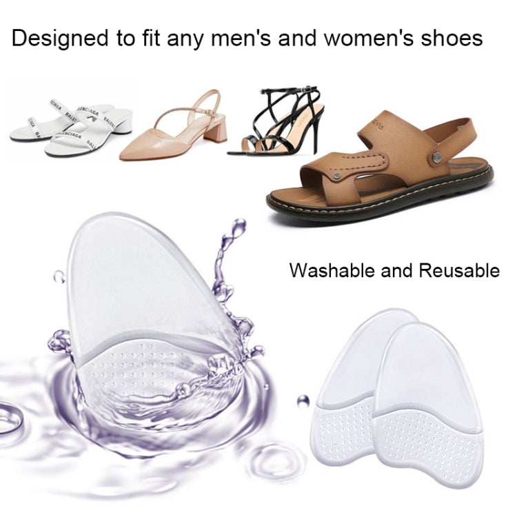 2pairs GEL Sweat-absorbing and Breathable Forefoot Pad High Heels Anti-slip Mat