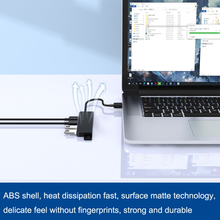 HS080-R USB3.0 30cm 4 Ports Collection High Speed HUB Extensors