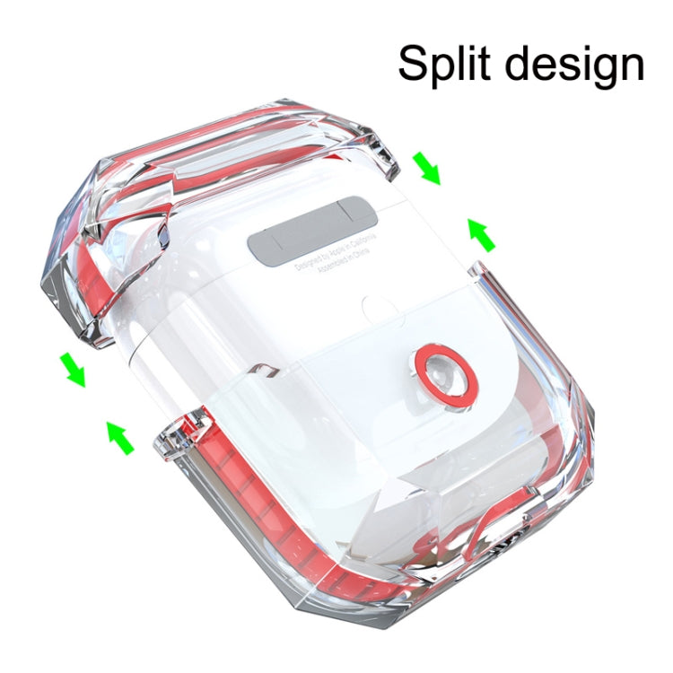 For AirPods 3 RJT-AP-03 Transparent Anti-fall Bluetooth Earphone Protective Sleeve