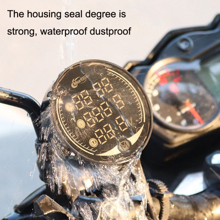 Morfayer YL-M05 4 In 1 Environmental Temperature Model 9-24V LED Night Vision Motorcycle Modification Instrument