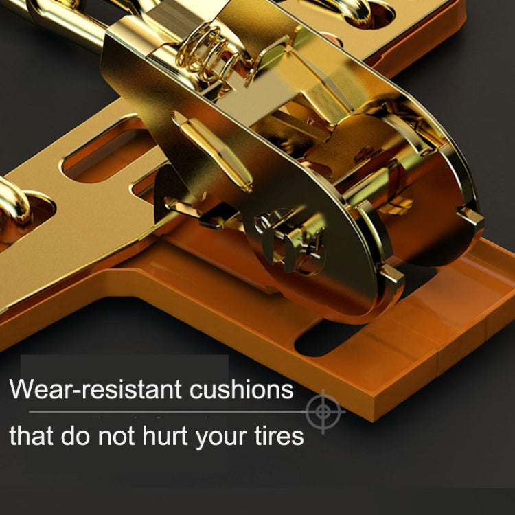 Car Tire Truck SUV Snow Winter Emergency Anti-Skid Chain, Style: Double Head Rice Type (Large)