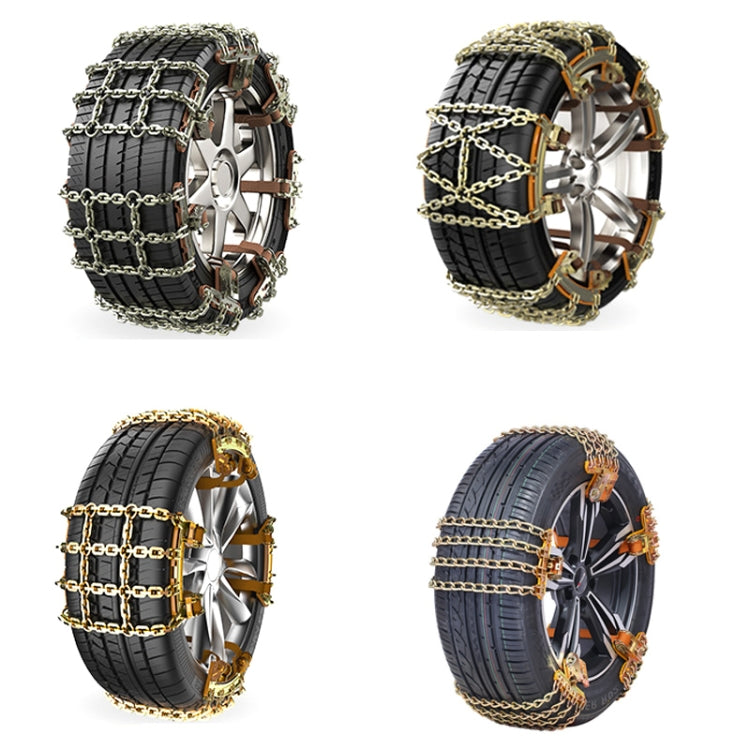 Car Tire Truck SUV Snow Winter Emergency Anti-Skid Chain, Style: Double Head Fields Type (Large)