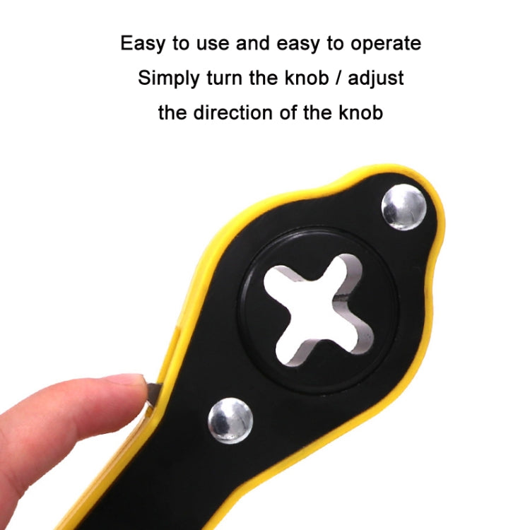 2pcs Car Tire Change Jack Multifunctional Labor-saving Wrench(Shake Handle + Conversion Head)