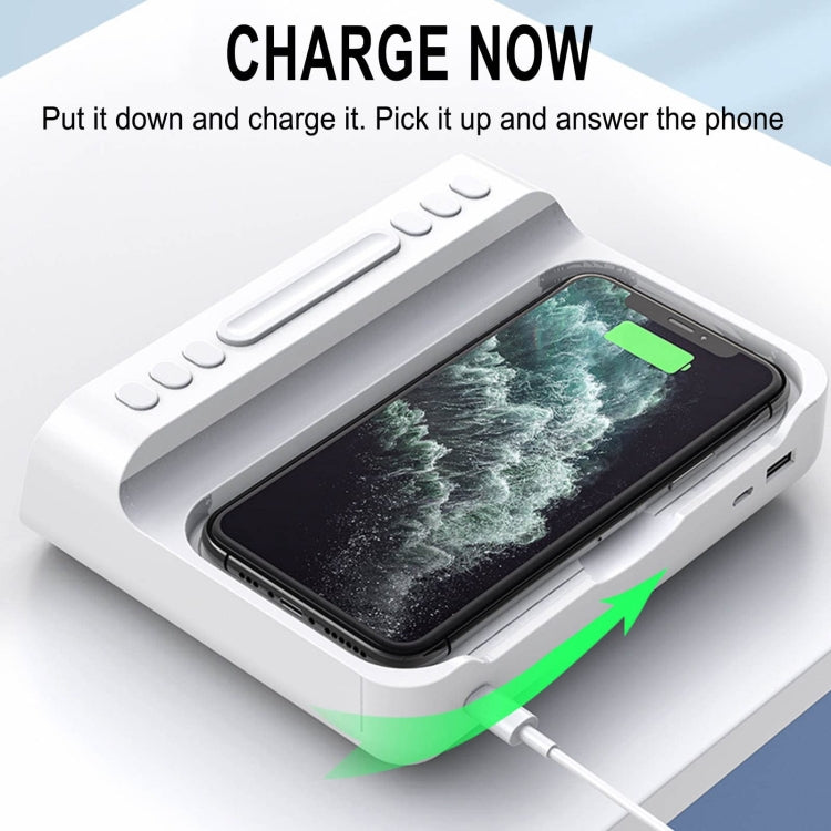 15W 5-in-1 Alarm Clock Mobile Phone Wireless Charger Fast Charging