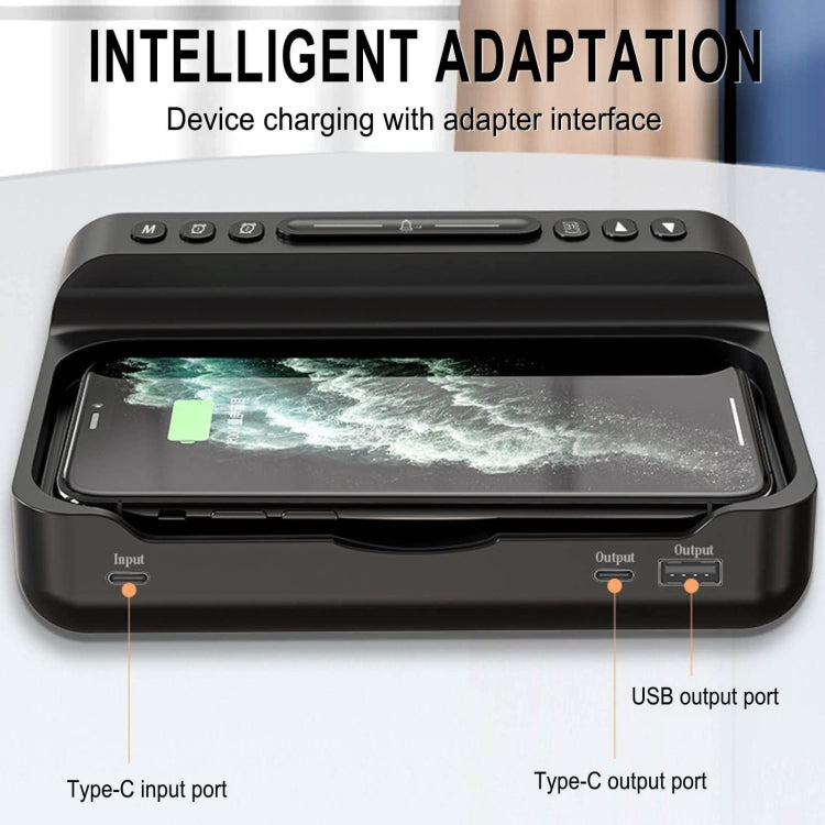 15W 5-in-1 Alarm Clock Mobile Phone Wireless Charger Fast Charging
