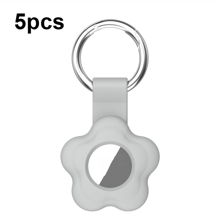 For AirTag 5pcs AT03 Tracker Case Positioning Anti-loss Device Storage Keychain Cover